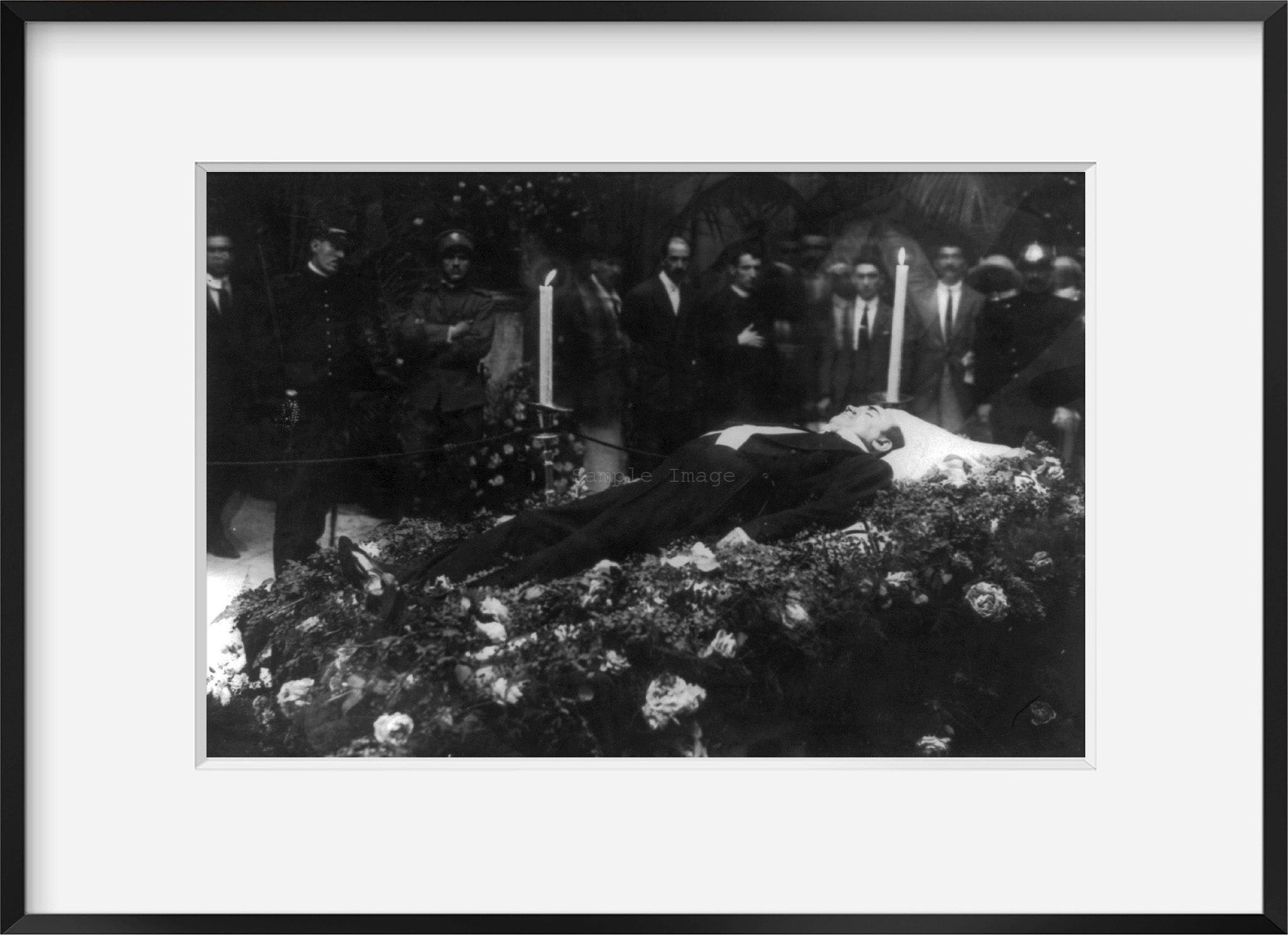 Photo Enrico Caruso 1873 1921 funeral Church San Francisco 1