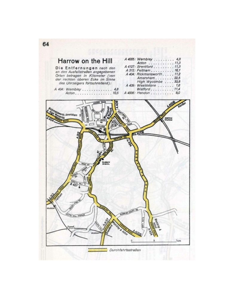 Harrow on the Hill., Unternehmen Seelãwe (Operation Sea Lion - the Original Nazi German Plan for the Invasion of Great Britain)., Publisher:Generalstab des Heeres, (Military High Command).