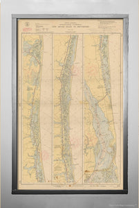 Coastal Charts - Mathison Collection, NC Intracoastal: New River Inlet to Southport 1947