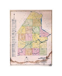 Maine General Highway County Maps, Aroostook 1938 Plate 002