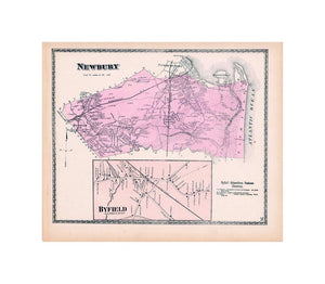 Atlas of Essex County Massachusetts, Byfield and Newbury 1872