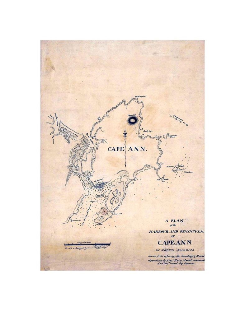 Revolutionary War Maps of Boston and Massachusetts, Cape Ann and Gloucester 1776