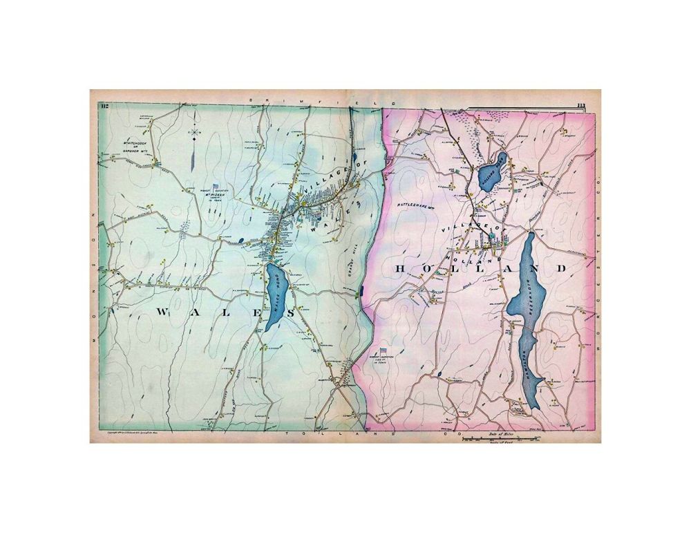 Atlas of Hampden County, Massachusetts, Holland and Wales 1894
