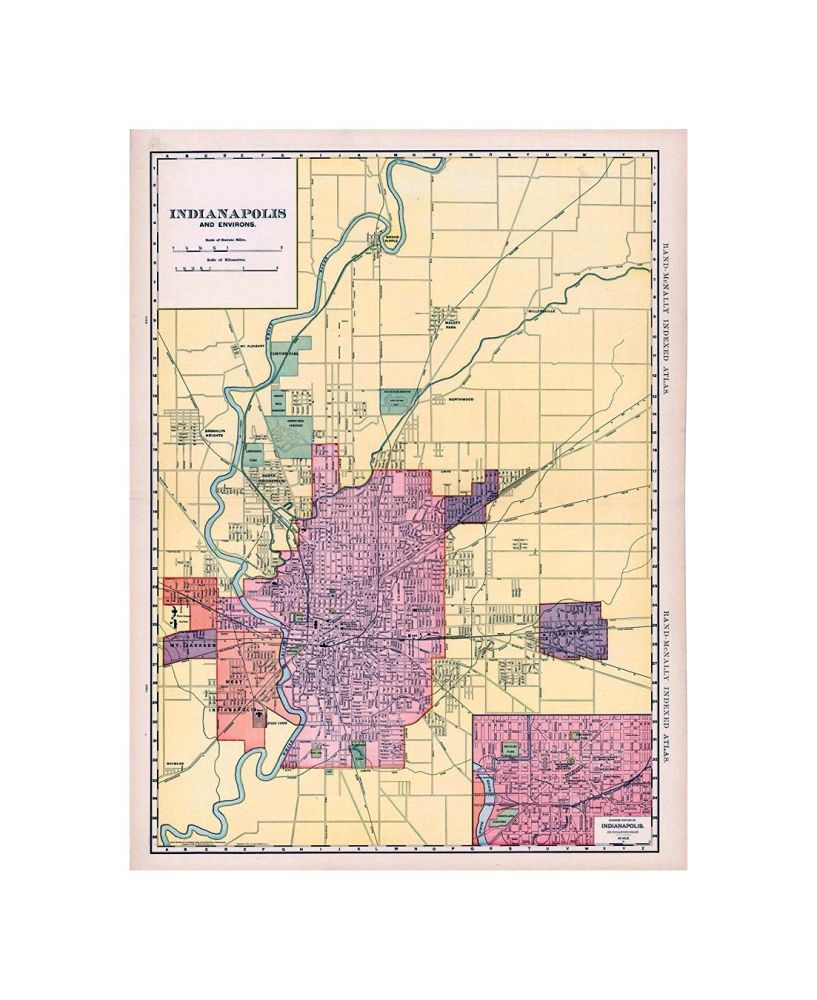 Rand McNally and Co's Business Atlas, Indianapolis 1902