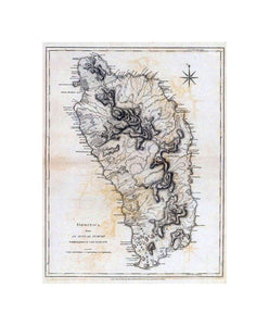 Dominica from an actual survey compleated in, the year 1773. (By Thomas Jefferys). London, printed for Robt. Sayer, Map and Printseller, no. 53 in, Fleet Street, as the Act directs, 20 Feby. 1775., The West-India atlas: or, a compendious description of t