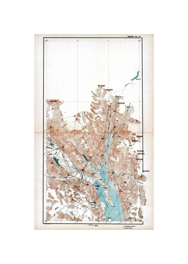 Sheet No. 17. (Chilkat Inlet, Taiya Inlet, Taiya Pass, Chilkat River, Davidson Glacier, Meade Glacier). Julius Bien and Co. Photo. Lith. N.Y., (British Atlas,U.S. Atlas, Atlas of Award). Alaskan Boundary Tribunal. United States Atlas. Maps And Charts Acc