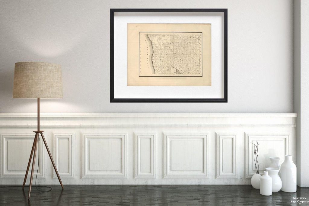 (State Engineer's Map of Northern California)., (State Engineer's Map of Northern California)., A nine sheet map showing all of Northern California from the San Francisco Bay area to the Oregon Border. Very detailed with a large scale (1 inch to 4 miles) - New York Map Company