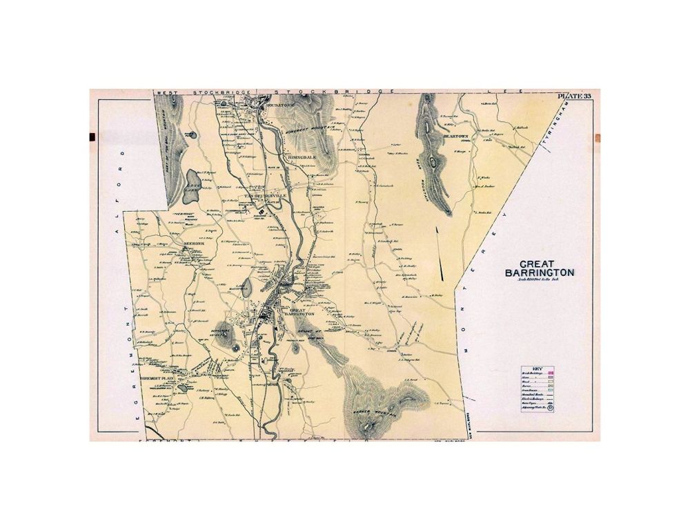 Atlas of Berkshire County Massachusetts, Great Barrington 1904 Plate 033