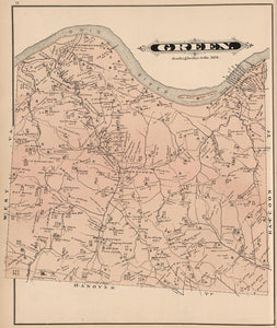 Green(e). (to accompany) Caldwell's Illustrated, Historical, Centennial Atlas Of Beaver County, Pennsylvania. From actual Surveys by and under the directions of J.A. Caldwell. Assisted by C.T. Arms, Sr. C.E. J.A. Underwood, C.E. J.A. Howden. P.L. Mason.