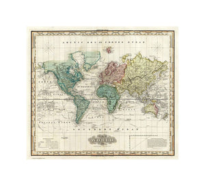 The World on Mercators Projection. Engraved and Published by Tanner, Vallance, Kearney and Co. Philadelphia. American Atlas., A New American Atlas Containing Maps Of The Several States of the North American Union, Projected and drawn on a Uniform Scale f