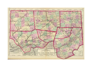 Counties of Tioga, Luzerne, Bradford, Sullivan, Wyoming, Susquehanna and Lycoming. Atlas of Pennsylvania. (Published by Stedman, Brown and Lyon, Philadelphia, 1872), New topographical atlas of the state of Pennsylvania with descriptions historical, scien