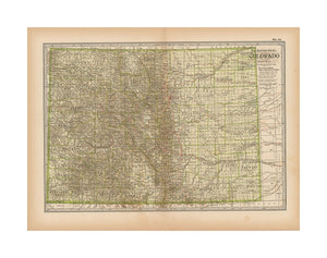 The Century Atlas of The World, Colorado 1897