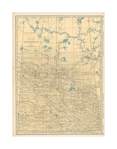 Commercial Atlas of America, 56th Edition, Saskatchewan 1925