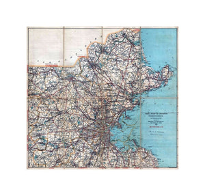 This is a beautiful c.1902 map of Boston and the north shore of Massachusetts along with parts of Middlesex County by the Walker Lithography and Publishing Company. It covers north east Massachusetts from Salisbury south as far as Scituate and inland as