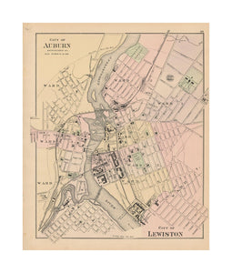 Atlas of Maine, Auburn and Lewiston 1885