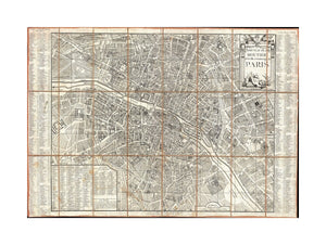 An extraordinary map of pre-Haussmann pre-Revolutionary Paris and the early Faubourgs (suburbs) issued in, 1780, during the final decade of the French Monarchy. Covers Paris on Both sides of the Seine from the Ecole Militaire to the Hospital de la Roquet