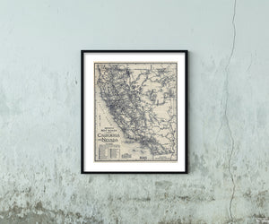Midget Map Of The Best Roads Of California And Nevada. The Clason Map Co. Chicago-Denver. Copyrighted The C.M. Co. All Rights Reserved.,