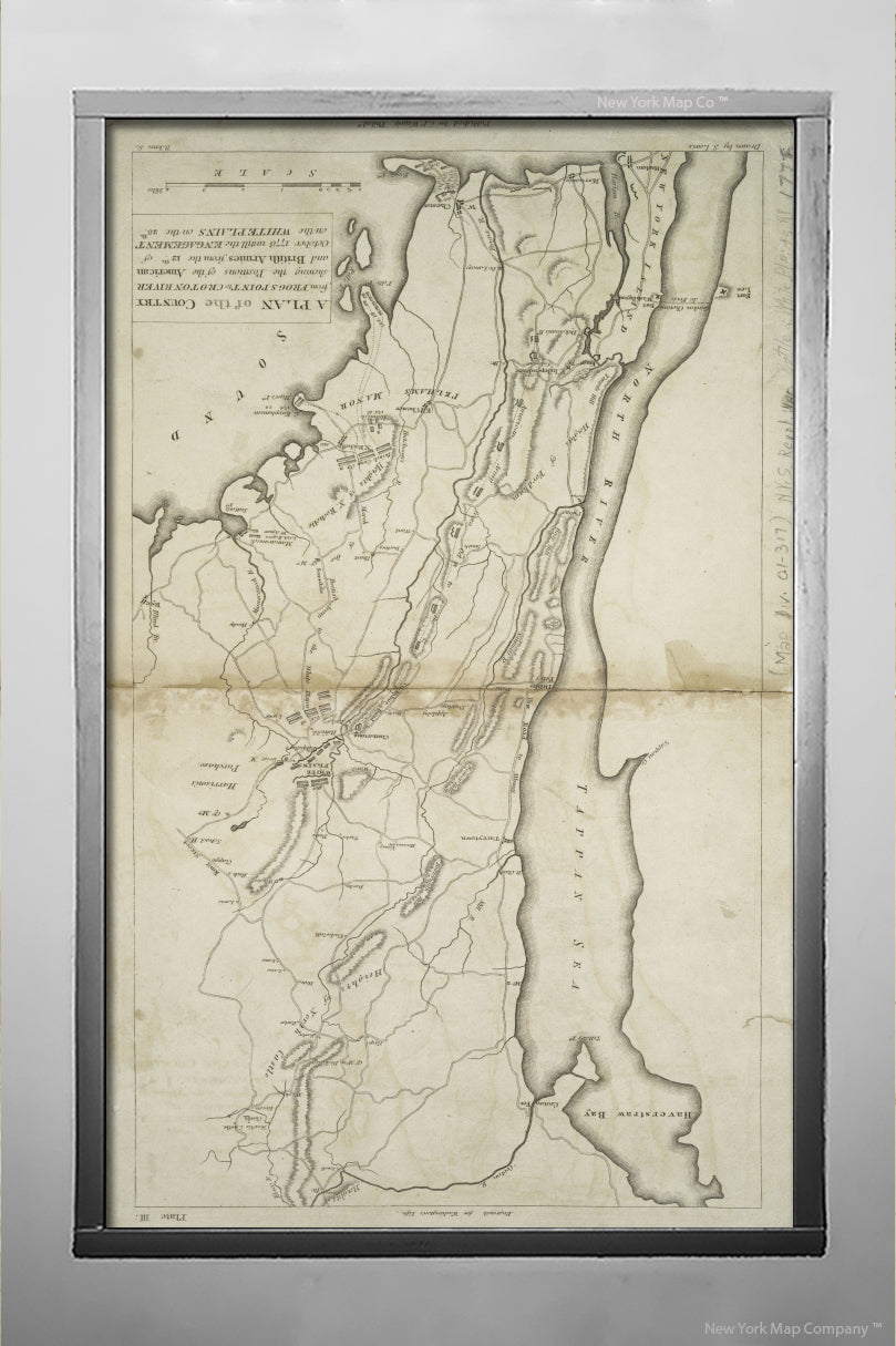 1807 map of Philadelpha: A plan of the country from Frogs Point to Croton River: shewing the positions of the American and British armies from the 12th of October 1776 until the engagement on the White Plains on the 28th Jones, Benjamin (fl. 1798-1815 )