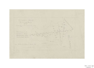 map of Walden, Concord, MA Walden Pond. A reduced plan. 1846. Original pencil map. Thoreau, Henry David, 1817-1862 (Author) Publisher/Notes: