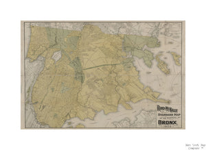 map of New Standard map of the Borough of Bronx. Publisher/Notes: