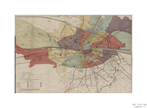 1915 map of Map of the city of Dublin and its environs Publisher/Notes: