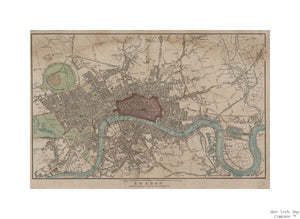 map of London London Publisher/ G. Jones