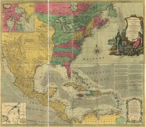1774 Map North America, and the West Indies; a new map, wherein the British Empi - New York Map Company