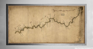 1766 Map|Title: River of Ohio|Subject: Maps, Manuscript|Ohio River Valley|United - New York Map Company