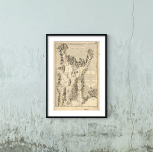 1780 Map | Narragansett Bay | Narragansett Bay R.I | Nautical Charts | Rhode Island | United States | Plan de la baie de Narraganset dans la Nouvelle Angleterre avec toutes les iles qu'elle renferme parmi lesquelles se trouvent Rhode-Island et l'ile de C