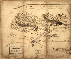 1776 map Country between North River and Croton River.