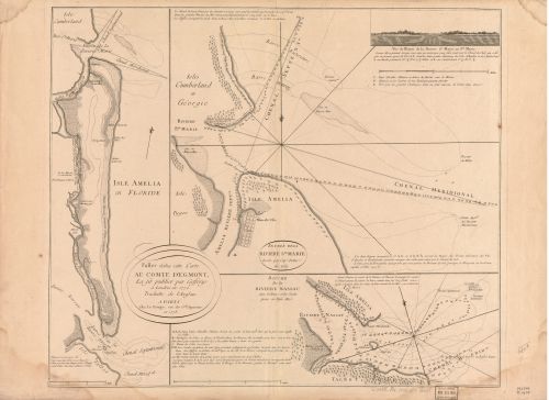 Map of Isle Amelia en Floride. Amelia Island|Florida|Amelia Island|Florida|Ameli - New York Map Company