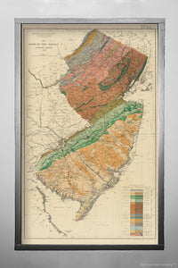 1880 Map New Jersey The state of New Jersey: economic geology Economic geology