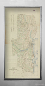 1917 Map New York | Clinton | Plattsburgh Topographic of the Plattsburg Training Camp, New York Plattsburg Training Camp, New York Topographic Map | of the Plattsburgh Training Camp, New York Contour interval 5 feet. "Surveyed in 1916." Includes profile