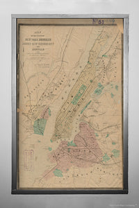 1859 Map New York|New York|of the cities of New York, Brooklyn, Jersey City, Hud