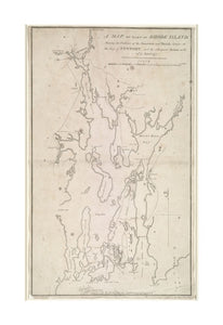 1807 Map Rhode Island | Newport | Rhode Island of part of Rhode Island shewing the positions of the American and British armies at the Siege of Newport, and the subsequent action on the 29th of August 1778 Appears in John Marshall's The life of George Wa