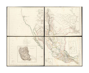 1810 Map Mexico | Mexico | Veracruz | Veracruz Llave A new of Mexico and adjacent provinces compiled from original documents of Veracruz, Acapulco and the Valley of Mexico.