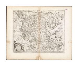 1659–1672 Map Macedonia (ancient) (former primary political entity) | Greece | Peloponnese | Achaea | Epirus (ancient) Macedonia, Epirus et Achaia Map | of the historical regions of Macedonia, Epirus, and Achaia, in modern day Greece and Albania. Relief - New York Map Company