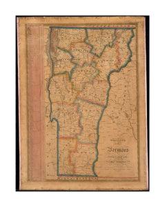 1834 Map Vermont An improved of Vermont: compiled from the latest authorities Shows town and county boundaries, roads, and neighboring towns in New York, New Hampshire and Massachusetts. Prime meridian: Washington. Includes table listing towns, populatio