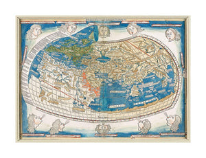 1482 Map The world Prime meridian: Ferro. Title supplied by cataloger. At head of Map | Insculptum est per Iohane Schnitzer de Armszheim. From the 4th edition of Ptolemy's Cosmographia. Includes ill. of windheads. - New York Map Company