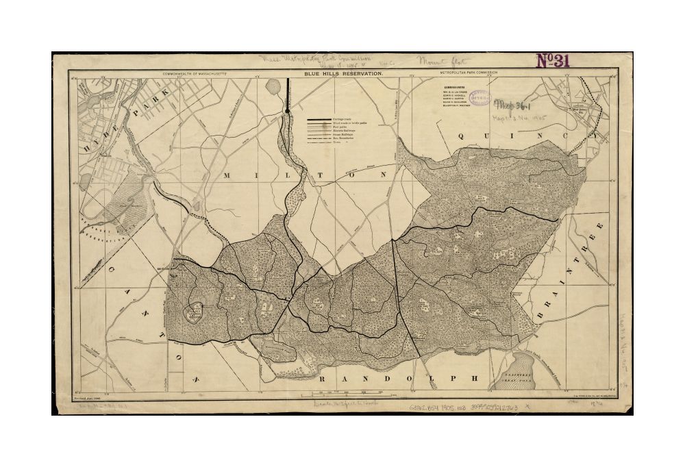 1905 Map | Norfolk | Milton Blue Hills Reservation