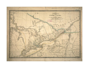 1836 Map Canada | Ontario | of the province of Upper Canada, describing all the new settlements, townships, and cc. with the countries adjacent, from Quebec to Lake Huron: compiled from the original documents in the Surveyor General's office After the Am