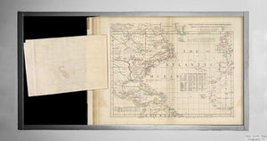 1762 Map North America | Atlantic Ocean Chart of the Atlantic Ocean, with the British, French, and Spanish settlements in North America, and the West Indies: as also on the coast of Africa. Plate III. The dominions ceded by France and Spain to Great Brit - New York Map Company