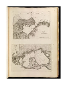 1768 Map Colombia | Bolívar | Cartagena | Bahía de Cartagena | Bahía de Cispate Plan of Zisapata Bay ; Plan of the harbour of Carthagena Map | of Cartagena oriented with north to the left. In upper left of Map | of Cispata Bay: plate 7. In upper right: p - New York Map Company