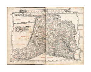 1511 Map State of Palestine | Israel | Lebanon | Syria | Jordan | Iraq Quarta Asiae tabula Map | of Syria, Lebanon, Israel, Jordan, and Iraq, to the Tigris River. Relief shown pictorially. Includes names of places and natural features. In margin: Climati - New York Map Company