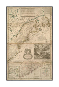 1715 Map North America A new and exact of the dominions of the King of Great Britain on ye continent of North America: containing Newfoundland, New Scotalnd, New England, New York, New Jersey, Pensilvania, Maryland, Virginia and Carolina Relief shown pic - New York Map Company