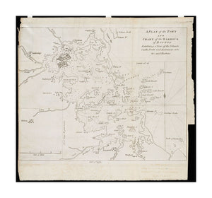 1775 Map | Boston Harbor | A plan of the town and chart of the harbour of Boston exhibiting a view of the islands, castle forts, and entrances into the said harbour This chart documents the Port of Boston at the dawn of the American Revolution. Under the - New York Map Company