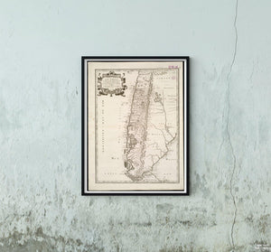 1656 Map Chile Le Chili Relief shown pictorially.|Historic Antique Vintage Repri - New York Map Company