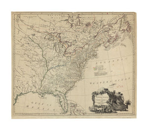 1783 Map United States The United States of North America, with the British and Spanish territories according to the treaty Relief shown pictorially. Second issue according to Tooley. Prime meridian: London. Colored in outline showing boundaries. Include