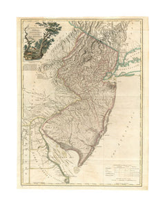 1777 Map New Jersey The province of New Jersey, divided into east and west, commonly called the Jerseys Bernard Ratzer, a Lieutenant in the Royal Artillery, prepared a survey of New Jersey in 1769 to assist the Boundary Commission in settling a long stan