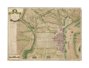 1796 Map Pennsylvania | Philadelphia | Philadelphia To the citizens of Philadelphia this plan of the city and its environs: is respectfully dedicated by the editors Selected buildings and sailing ships shown pictorially. Shows built-up and vacant tracts